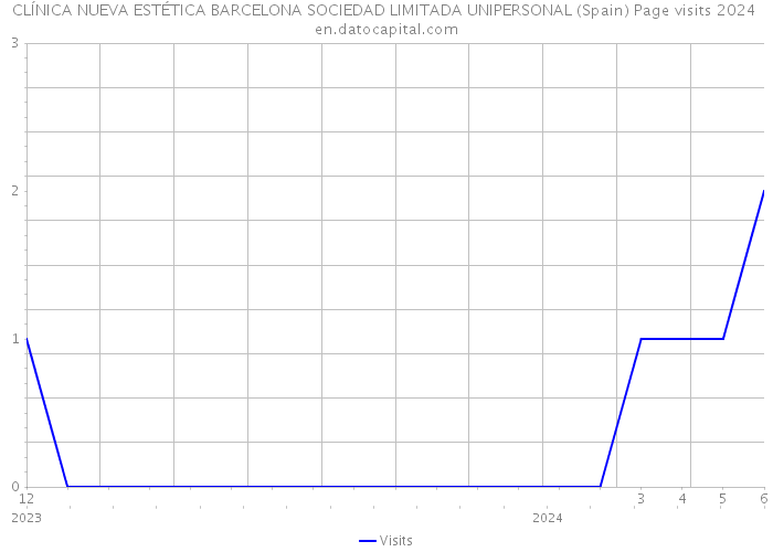 CLÍNICA NUEVA ESTÉTICA BARCELONA SOCIEDAD LIMITADA UNIPERSONAL (Spain) Page visits 2024 