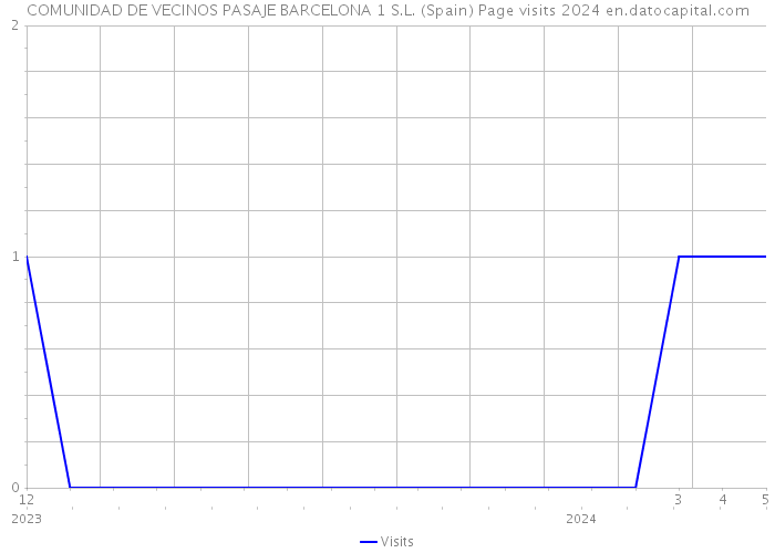 COMUNIDAD DE VECINOS PASAJE BARCELONA 1 S.L. (Spain) Page visits 2024 