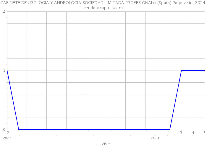GABINETE DE UROLOGIA Y ANDROLOGIA SOCIEDAD LIMITADA PROFESIONAL() (Spain) Page visits 2024 