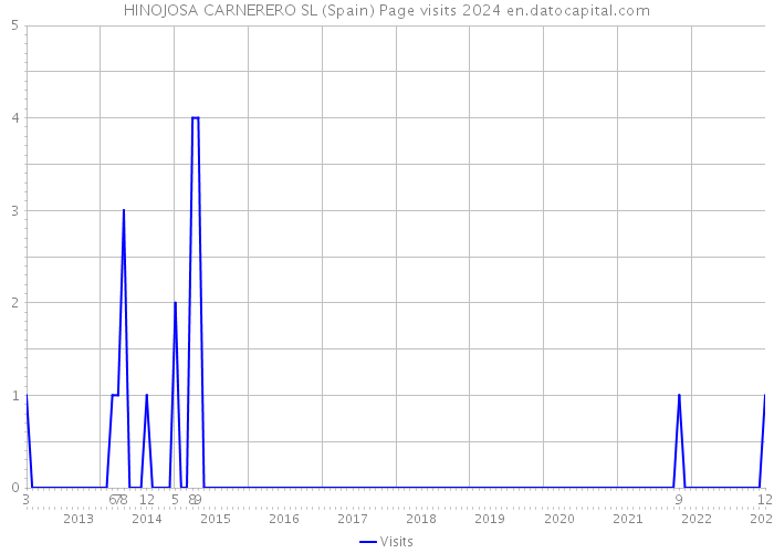 HINOJOSA CARNERERO SL (Spain) Page visits 2024 