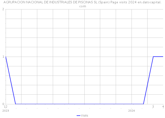 AGRUPACION NACIONAL DE INDUSTRIALES DE PISCINAS SL (Spain) Page visits 2024 