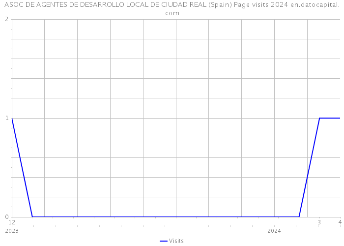 ASOC DE AGENTES DE DESARROLLO LOCAL DE CIUDAD REAL (Spain) Page visits 2024 