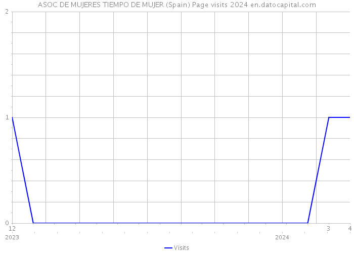 ASOC DE MUJERES TIEMPO DE MUJER (Spain) Page visits 2024 