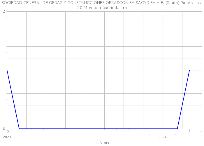 SOCIEDAD GENERAL DE OBRAS Y CONSTRUCCIONES OBRASCON SA SACYR SA AIE. (Spain) Page visits 2024 
