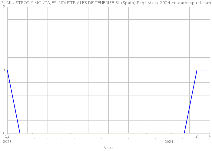 SUMINISTROS Y MONTAJES INDUSTRIALES DE TENERIFE SL (Spain) Page visits 2024 