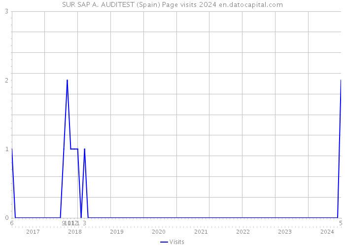 SUR SAP A. AUDITEST (Spain) Page visits 2024 