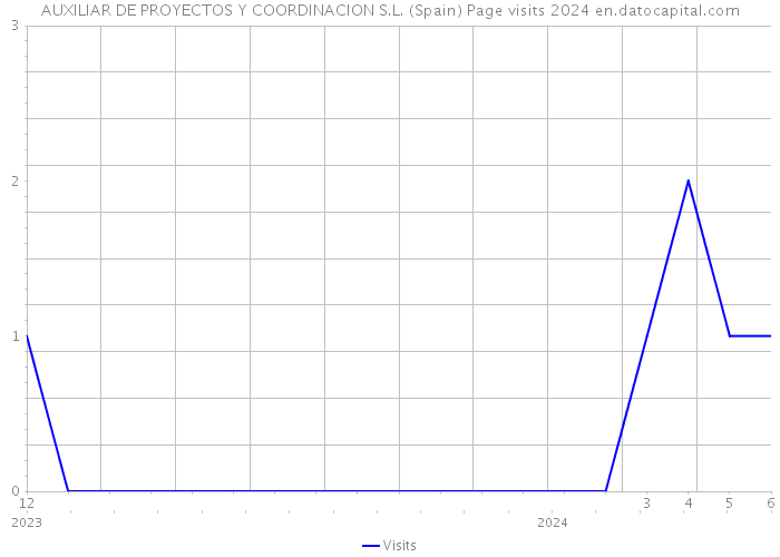 AUXILIAR DE PROYECTOS Y COORDINACION S.L. (Spain) Page visits 2024 