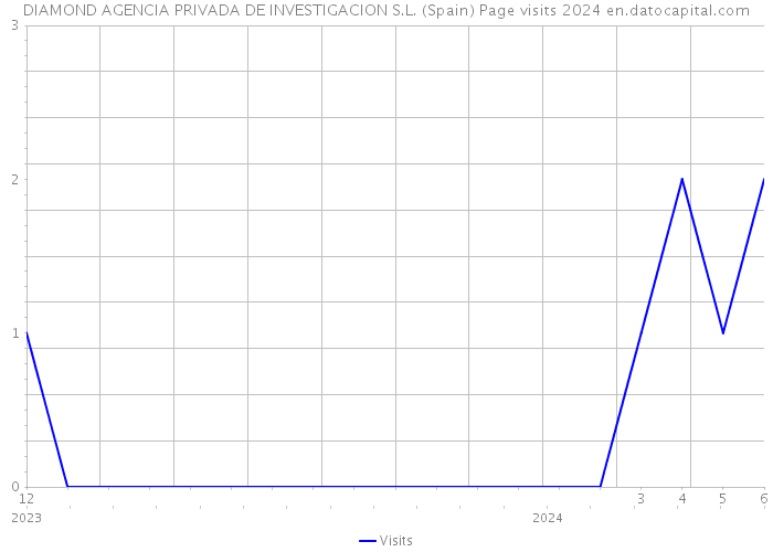 DIAMOND AGENCIA PRIVADA DE INVESTIGACION S.L. (Spain) Page visits 2024 
