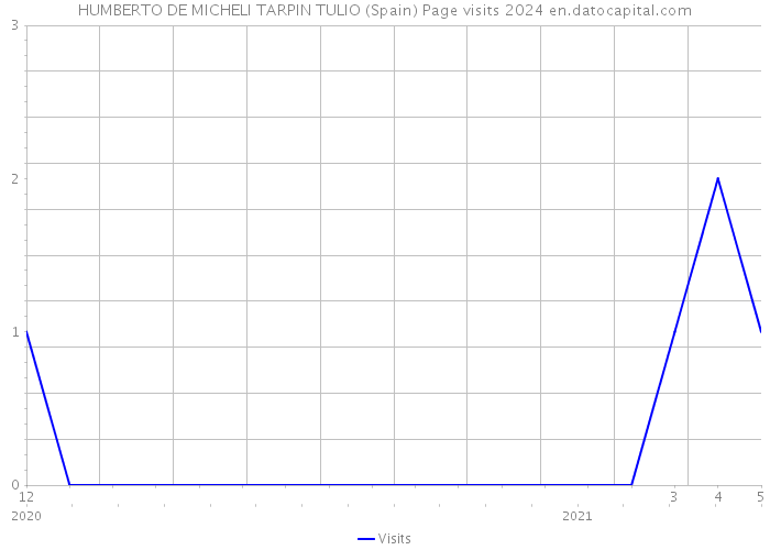 HUMBERTO DE MICHELI TARPIN TULIO (Spain) Page visits 2024 