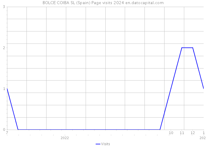 BOLCE COIBA SL (Spain) Page visits 2024 