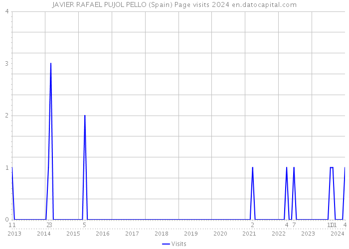 JAVIER RAFAEL PUJOL PELLO (Spain) Page visits 2024 
