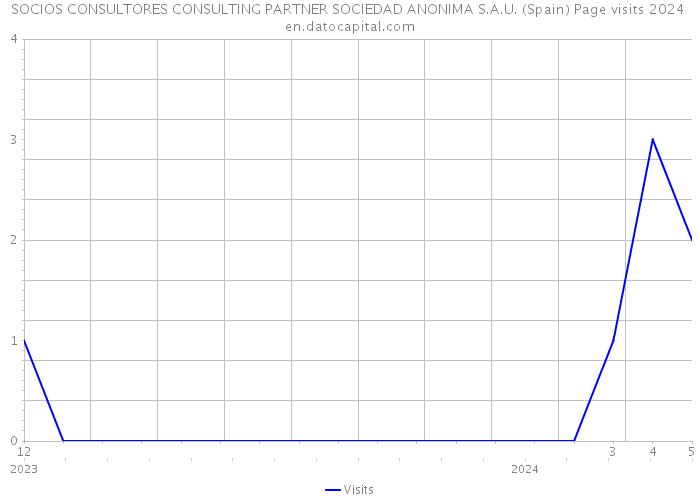 SOCIOS CONSULTORES CONSULTING PARTNER SOCIEDAD ANONIMA S.A.U. (Spain) Page visits 2024 