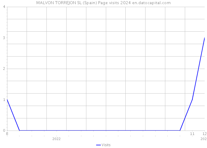 MALVON TORREJON SL (Spain) Page visits 2024 