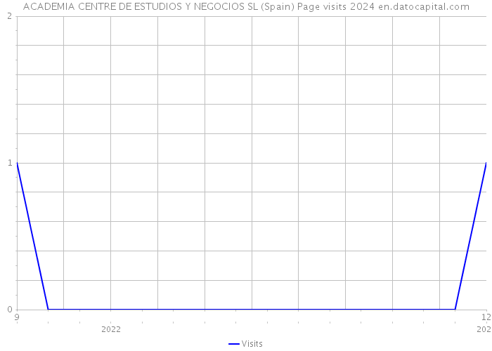 ACADEMIA CENTRE DE ESTUDIOS Y NEGOCIOS SL (Spain) Page visits 2024 