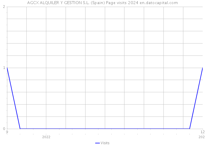 AGCX ALQUILER Y GESTION S.L. (Spain) Page visits 2024 