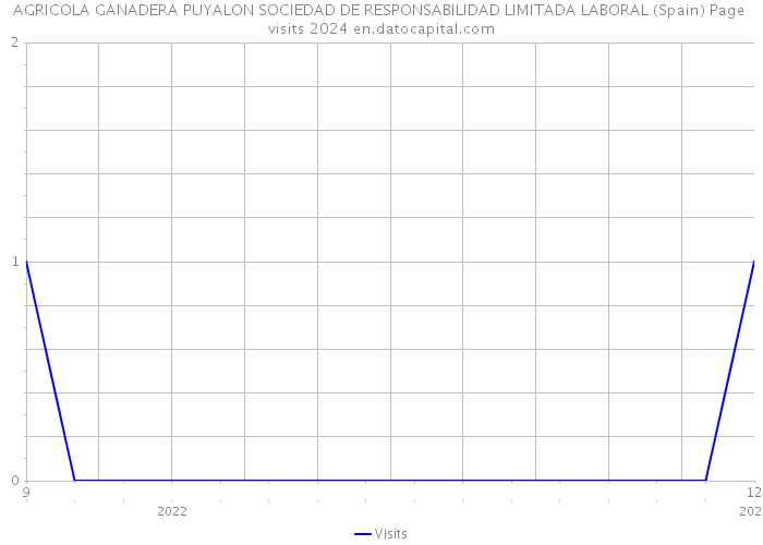AGRICOLA GANADERA PUYALON SOCIEDAD DE RESPONSABILIDAD LIMITADA LABORAL (Spain) Page visits 2024 