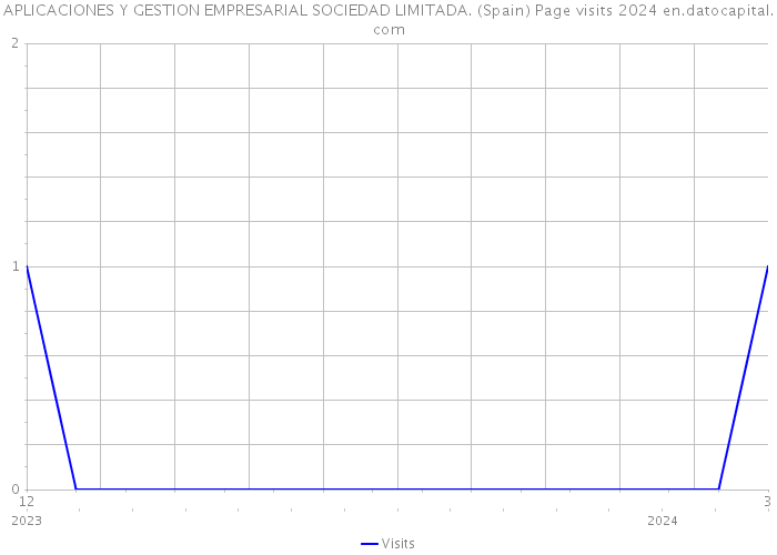 APLICACIONES Y GESTION EMPRESARIAL SOCIEDAD LIMITADA. (Spain) Page visits 2024 