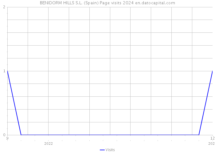 BENIDORM HILLS S.L. (Spain) Page visits 2024 