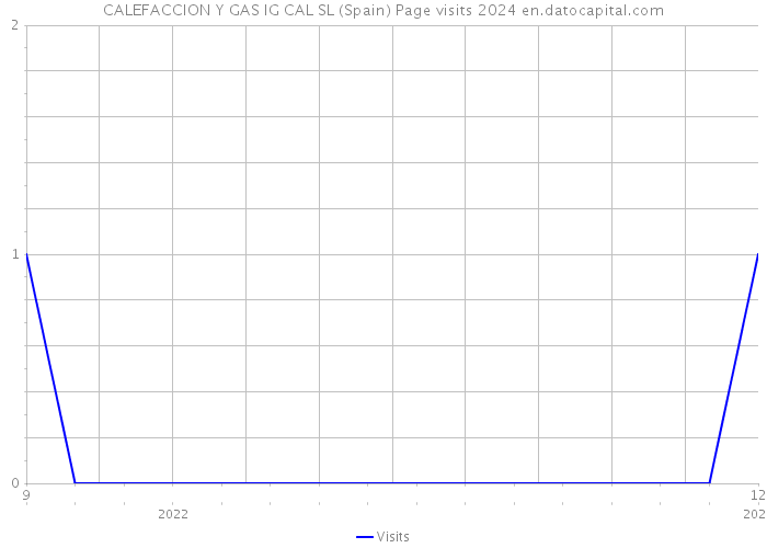CALEFACCION Y GAS IG CAL SL (Spain) Page visits 2024 