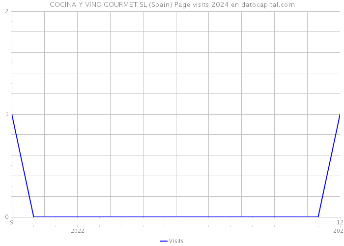 COCINA Y VINO GOURMET SL (Spain) Page visits 2024 