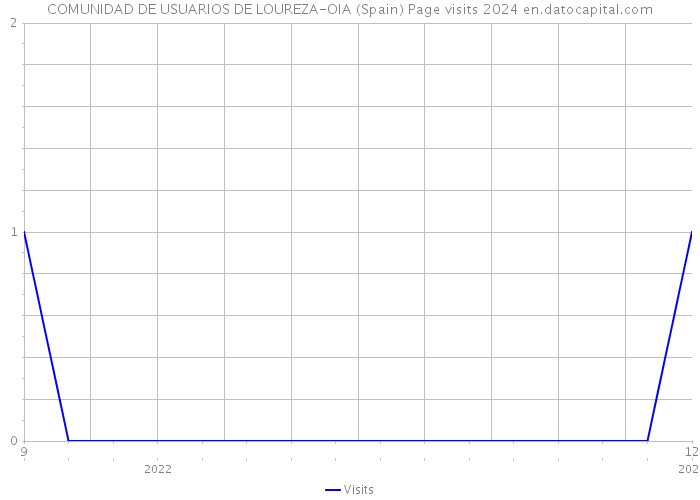 COMUNIDAD DE USUARIOS DE LOUREZA-OIA (Spain) Page visits 2024 