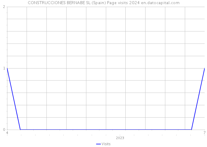 CONSTRUCCIONES BERNABE SL (Spain) Page visits 2024 
