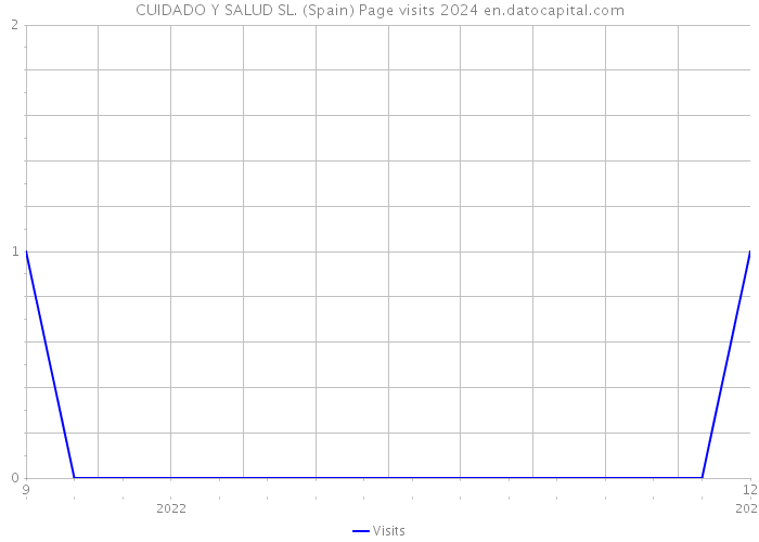 CUIDADO Y SALUD SL. (Spain) Page visits 2024 