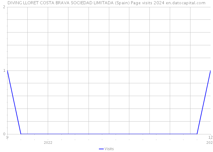 DIVING LLORET COSTA BRAVA SOCIEDAD LIMITADA (Spain) Page visits 2024 