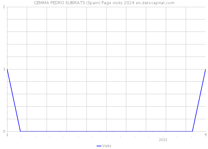 GEMMA PEDRO SUBIRATS (Spain) Page visits 2024 