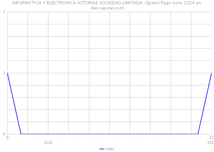 INFORMATICA Y ELECTRONICA ASTURIAS SOCIEDAD LIMITADA. (Spain) Page visits 2024 