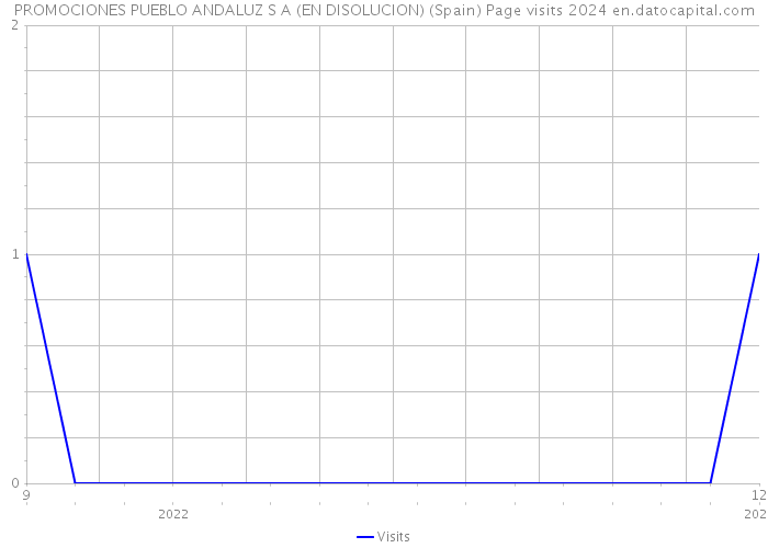 PROMOCIONES PUEBLO ANDALUZ S A (EN DISOLUCION) (Spain) Page visits 2024 