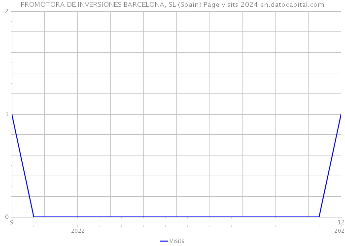 PROMOTORA DE INVERSIONES BARCELONA, SL (Spain) Page visits 2024 