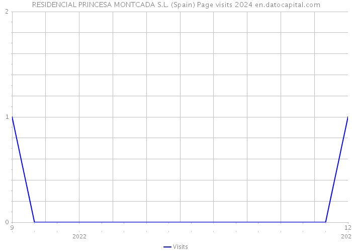 RESIDENCIAL PRINCESA MONTCADA S.L. (Spain) Page visits 2024 