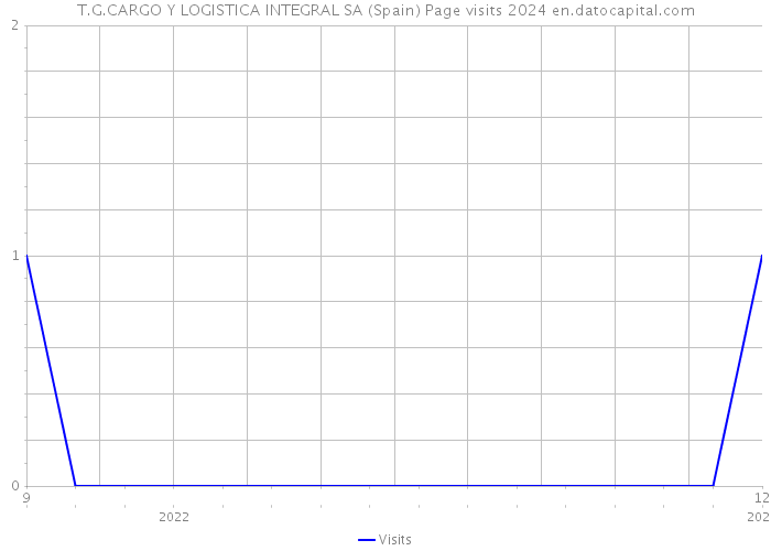 T.G.CARGO Y LOGISTICA INTEGRAL SA (Spain) Page visits 2024 