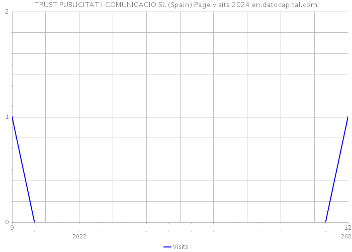 TRUST PUBLICITAT I COMUNICACIO SL (Spain) Page visits 2024 