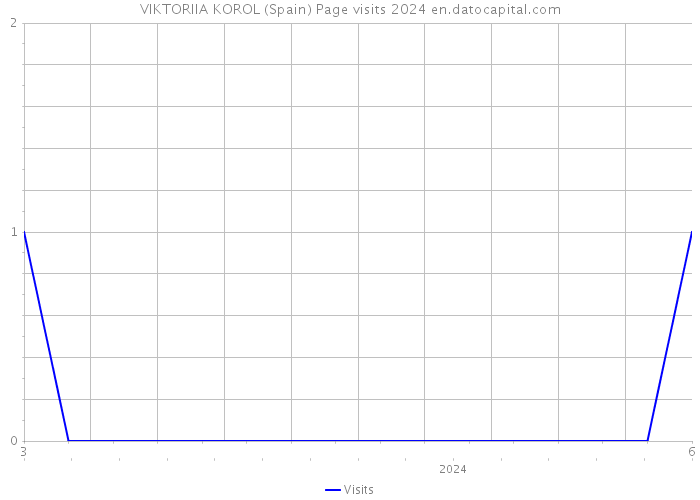 VIKTORIIA KOROL (Spain) Page visits 2024 