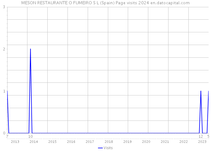 MESON RESTAURANTE O FUMEIRO S L (Spain) Page visits 2024 