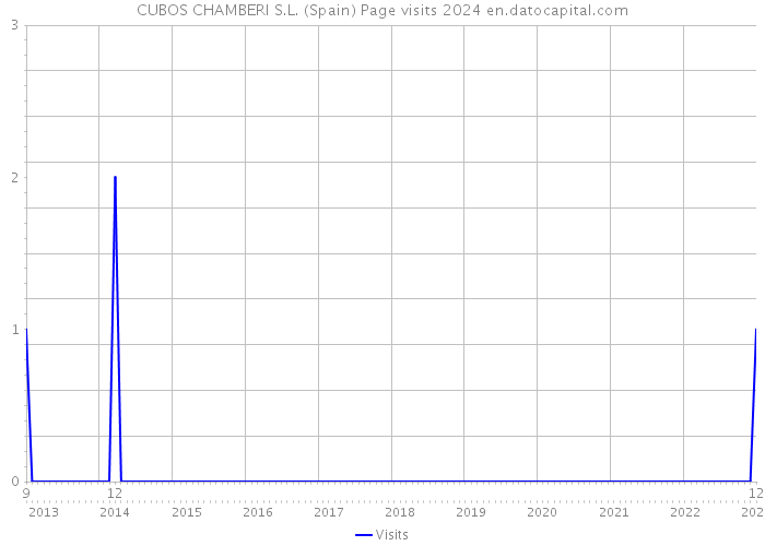 CUBOS CHAMBERI S.L. (Spain) Page visits 2024 