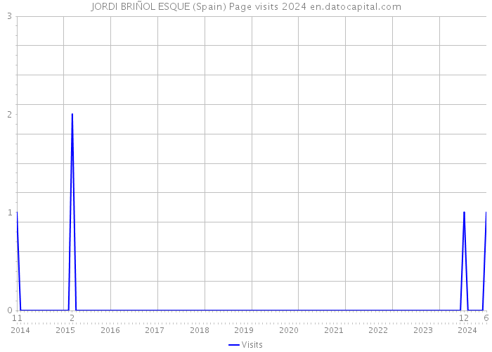 JORDI BRIÑOL ESQUE (Spain) Page visits 2024 