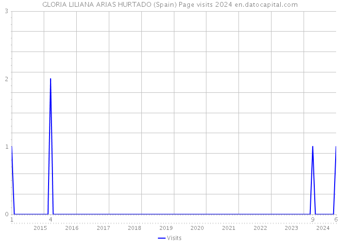 GLORIA LILIANA ARIAS HURTADO (Spain) Page visits 2024 