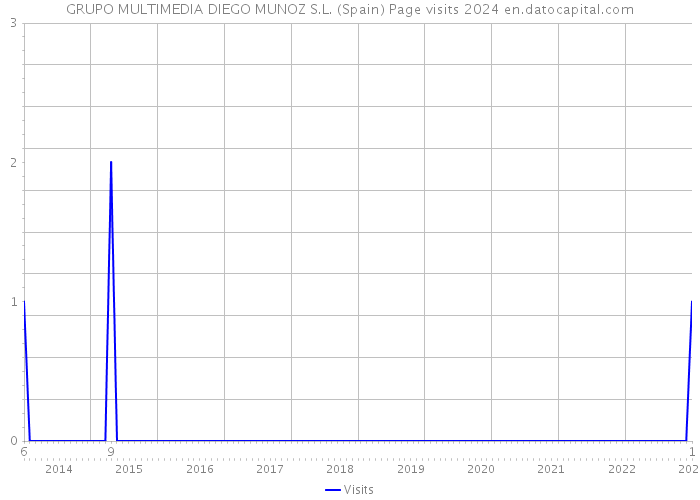 GRUPO MULTIMEDIA DIEGO MUNOZ S.L. (Spain) Page visits 2024 