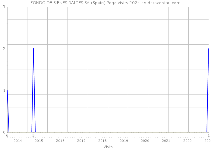 FONDO DE BIENES RAICES SA (Spain) Page visits 2024 