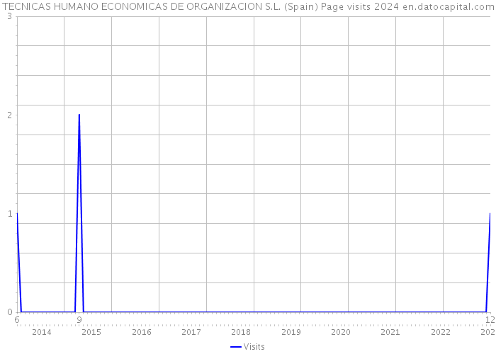 TECNICAS HUMANO ECONOMICAS DE ORGANIZACION S.L. (Spain) Page visits 2024 