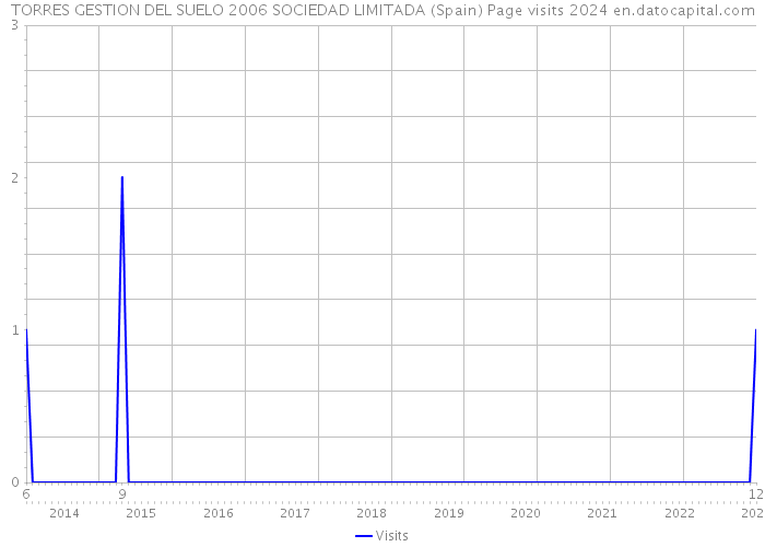 TORRES GESTION DEL SUELO 2006 SOCIEDAD LIMITADA (Spain) Page visits 2024 