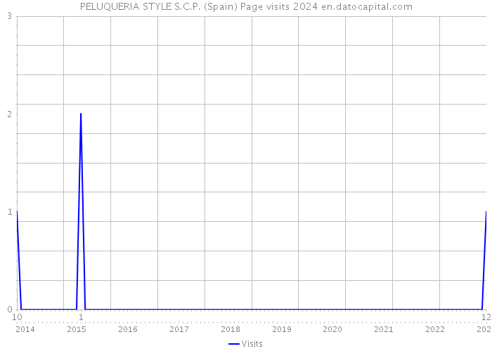 PELUQUERIA STYLE S.C.P. (Spain) Page visits 2024 