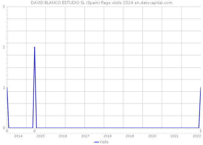 DAVID BLANCO ESTUDIO SL (Spain) Page visits 2024 