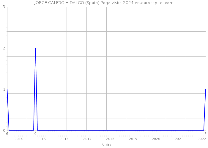 JORGE CALERO HIDALGO (Spain) Page visits 2024 