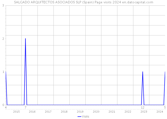 SALGADO ARQUITECTOS ASOCIADOS SLP (Spain) Page visits 2024 