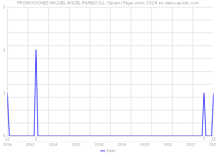 PROMOCIONES MIGUEL ANGEL PAREJO S.L. (Spain) Page visits 2024 