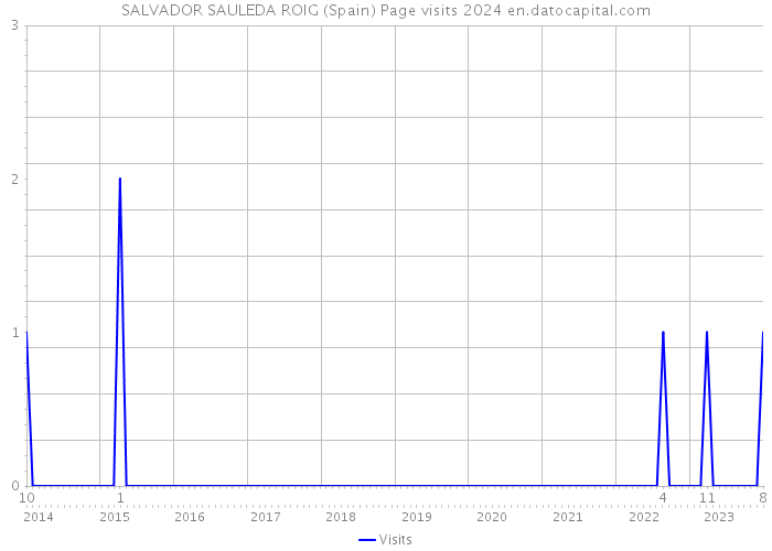 SALVADOR SAULEDA ROIG (Spain) Page visits 2024 